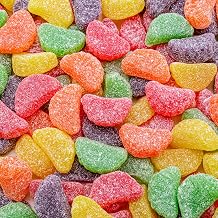 Fruit Slices Jelly Candy 2 lb Assorted Flavors Orange, Grape, Cherry, Lemon, Lime, Soft & Chewy, Gluten & Peanut Free, Bulk