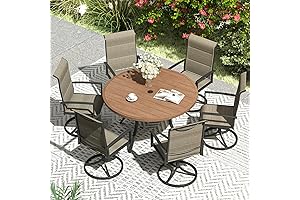7 Piece VICLLAX Outdoor Dining Set Round