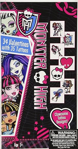 UPD Monster High 34 San Valentín con 35 tatuajes, multicolor