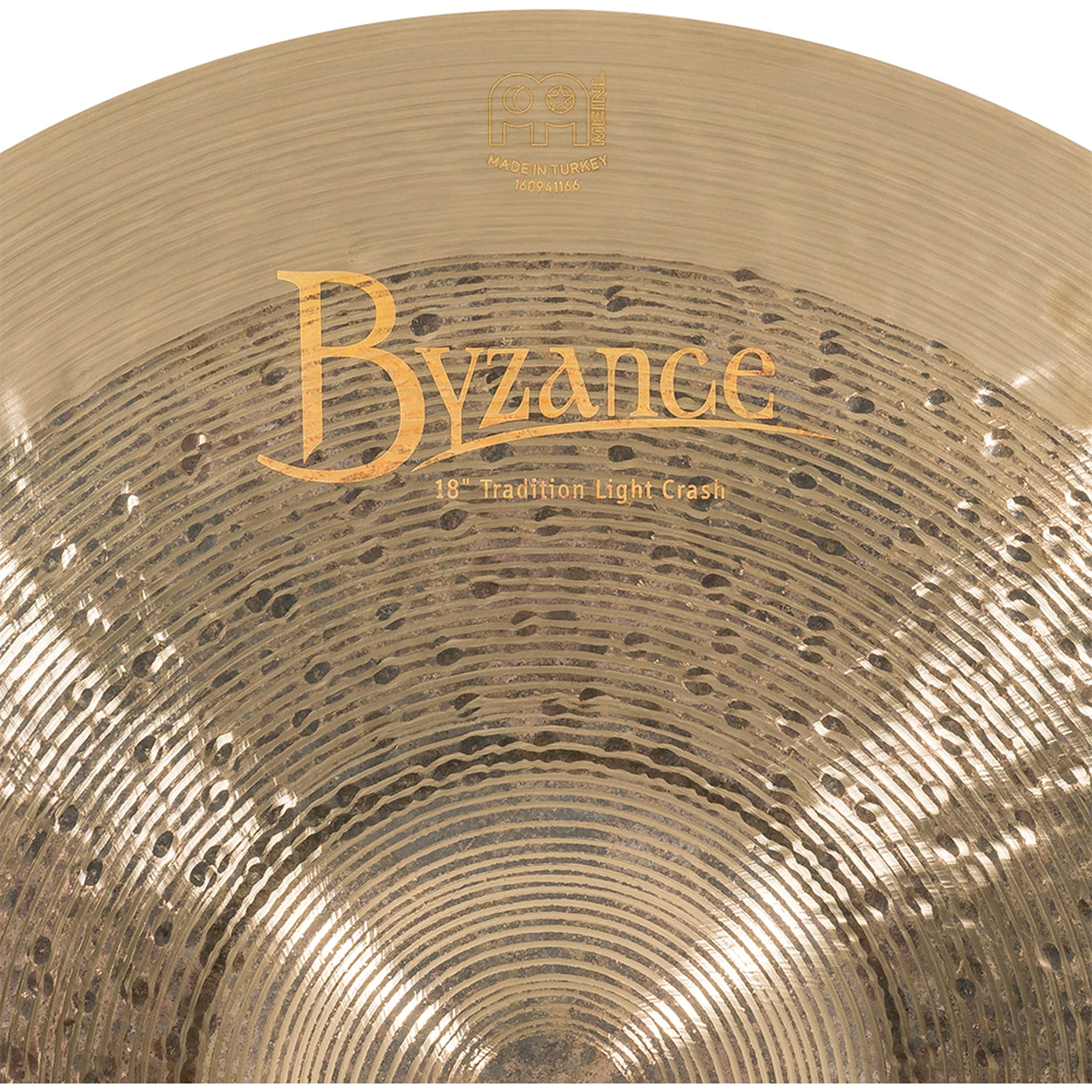 Meinl Cymbals Byzance Jazz Cymbale Tradition Crash Light 18 pouces (45,75cm) pour Batterie – Bronze B20, Finition Traditionnelle (B18TRLC)