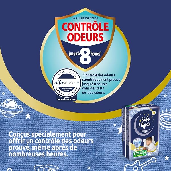 Babylino Safe Nights Boy, Culotte de Nuit Absorbante pour Garçon 8-13 ans (30-48kg), 14 Culottes - 4