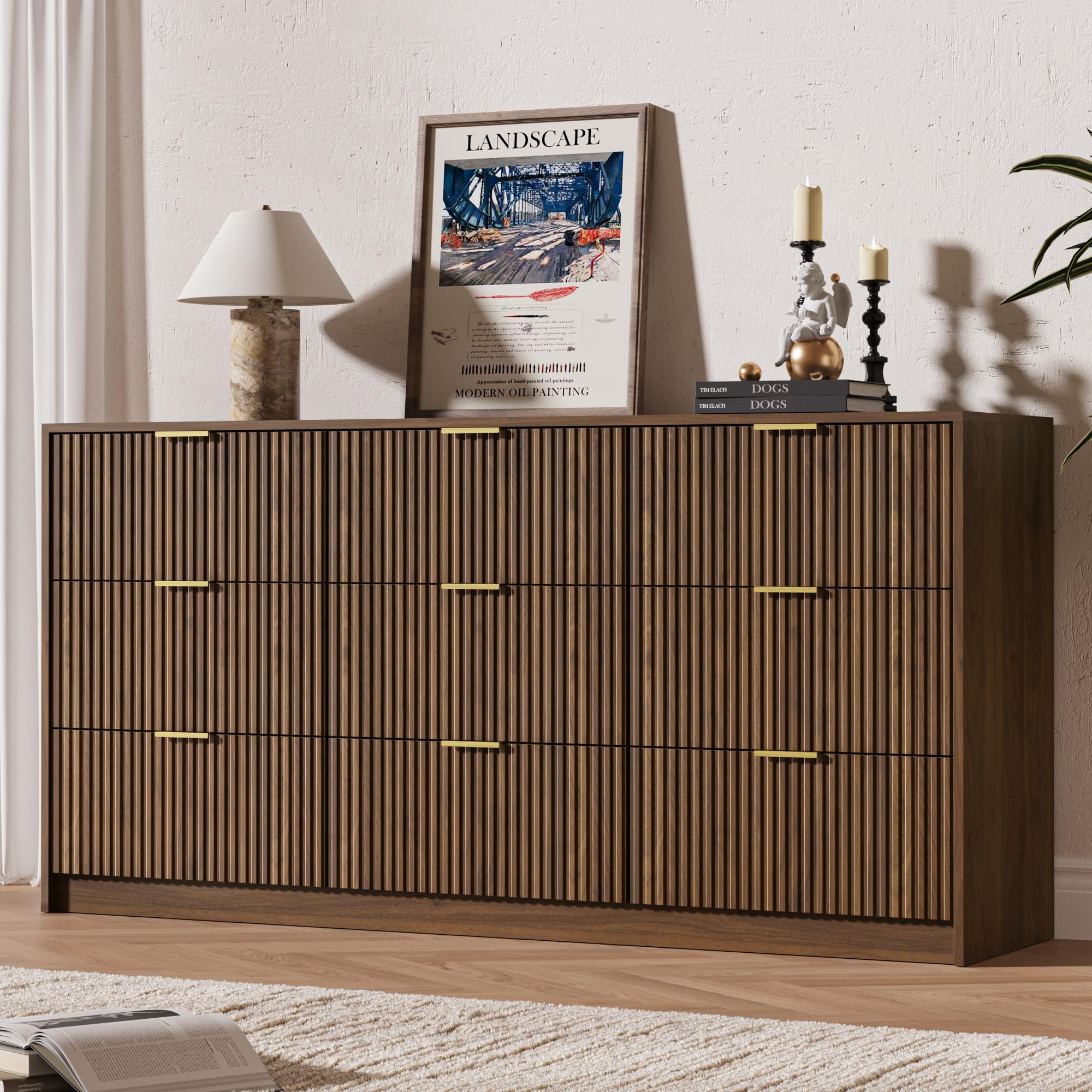 Amazon.com: MAISONARIA 9 Drawer Dresser for Bedroom, 63