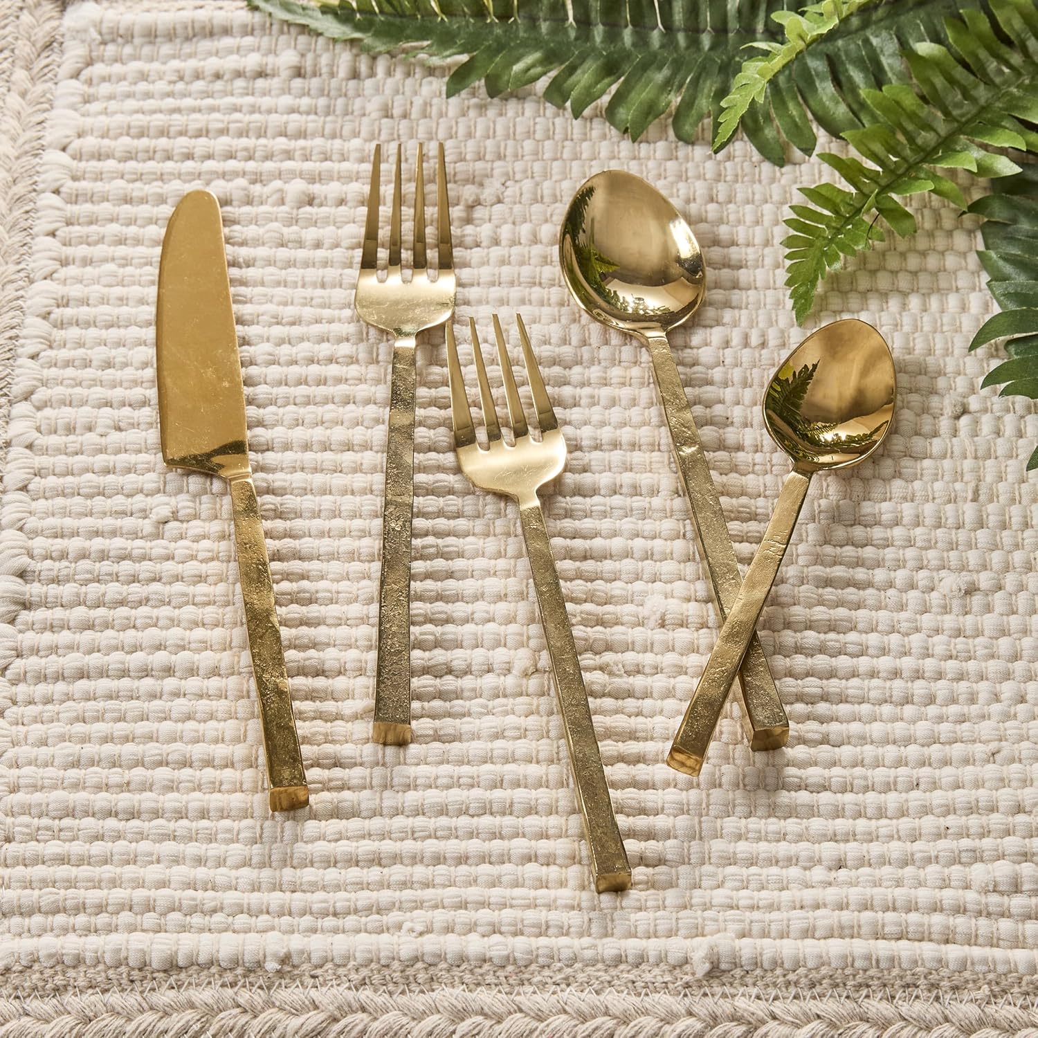 Split P Avis Flatware Teaspoon Set - Gold