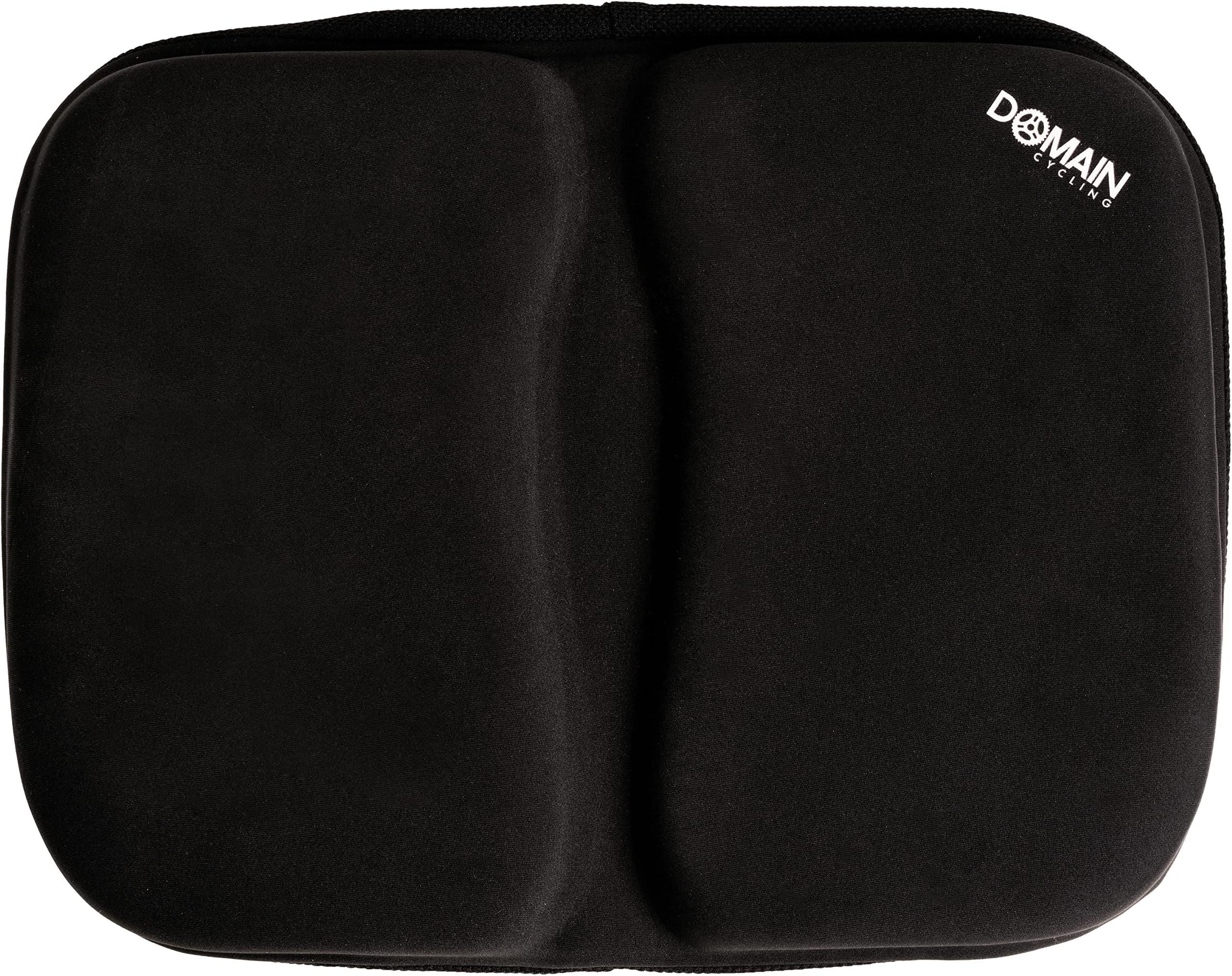 Domain Cycling Bike Seat Cushion for Recumbent Bike - Pad Gel Exercise Bike Seat Cover for Recumbent Bike Seat, Stationary Spin Bicycle Seat, Women and Men, 15.5in x 11.5in