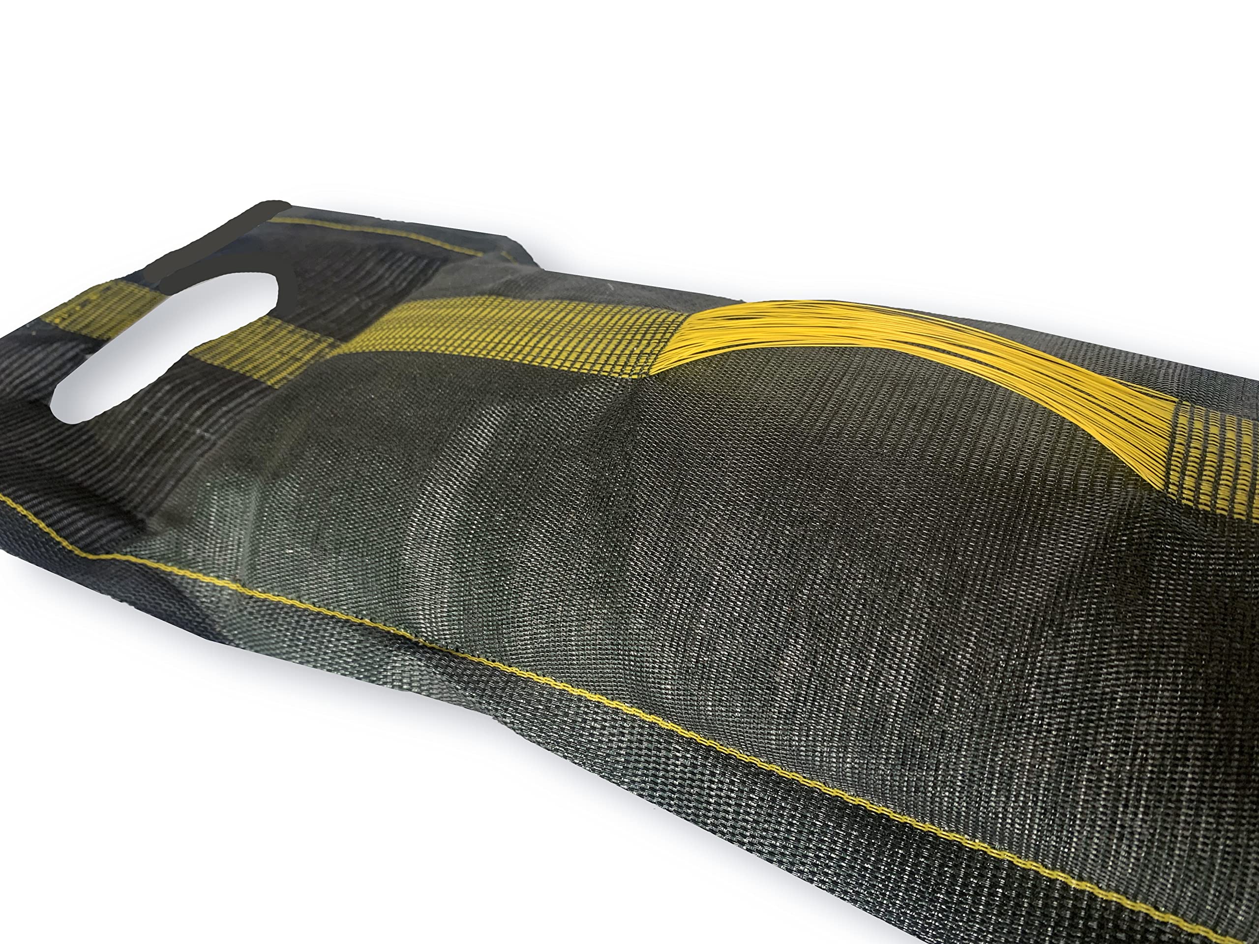 PREMIUM 10 Stück Sandsäcke zum befüllen, geeignet für Hochwasserschutz 25x100cm mit Zugband, Tragegriff und 2x Tragelaschen, Silosandsäcke, Silosack, Sandsack mit UV-stabilem Monofilgewebe