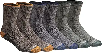 Dickies Men's Dri-Tech Mid-Crew Comfort Length Moisture Control Socks