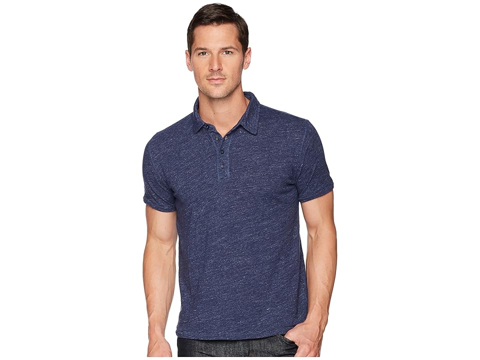 

Lucky Brand Linen Polo Shirt (Peacoat) Men's Clothing