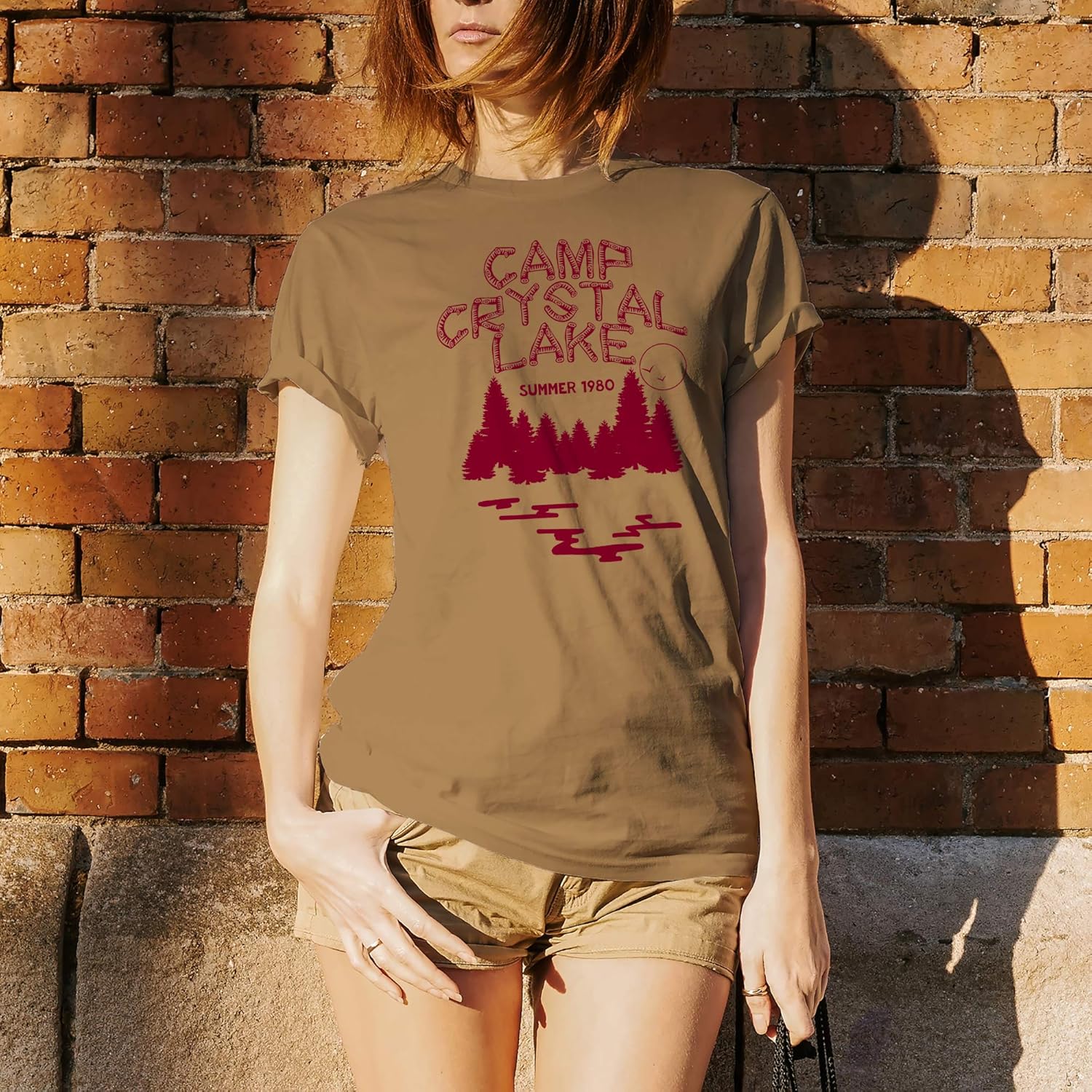 Camp Crystal Lake - Funny 80s Horror Movie Halloween T Shirt - Image 6