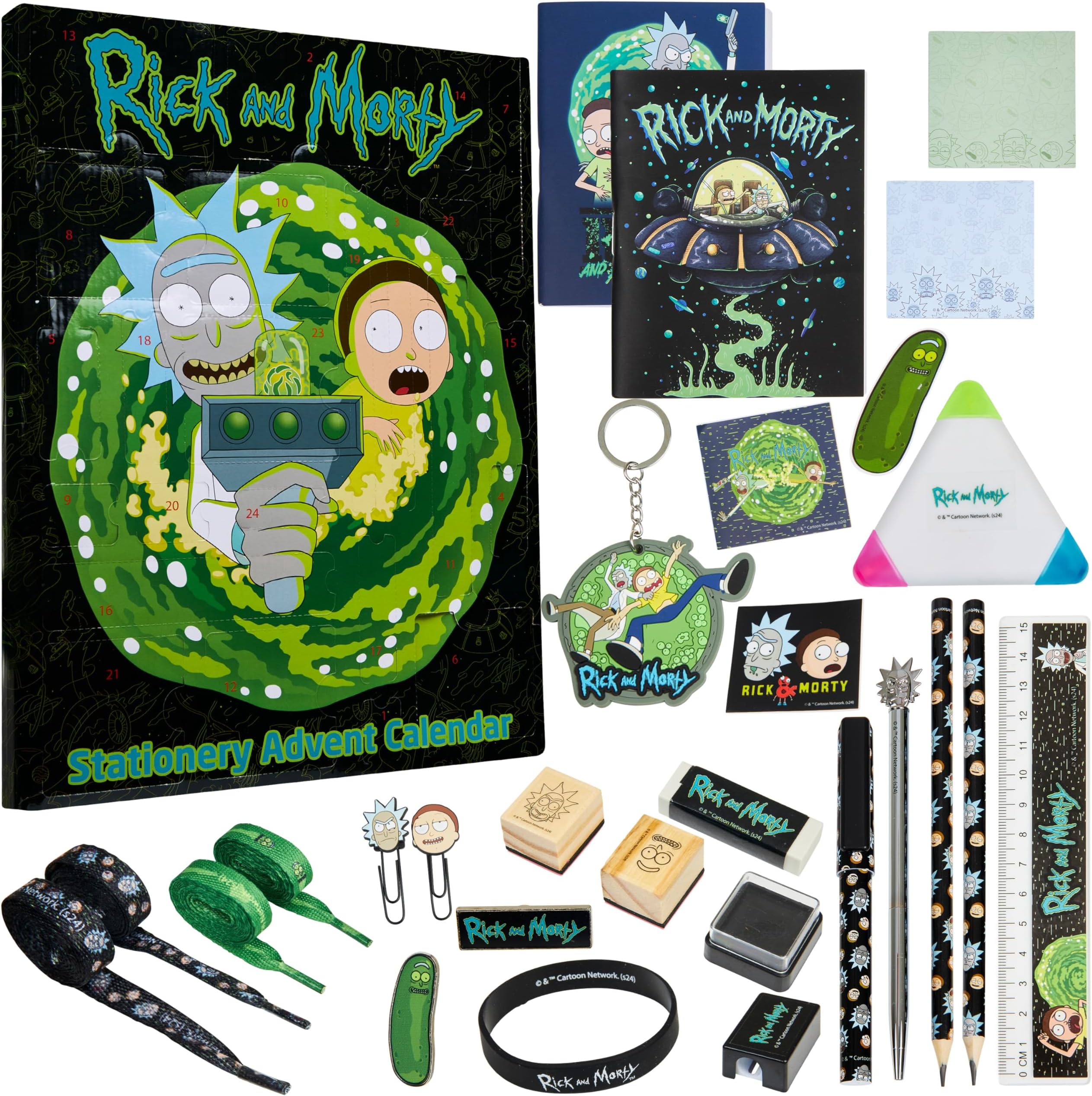Rick and Morty Advent Calendar 2024 Funny Stationery Calendar Christmas