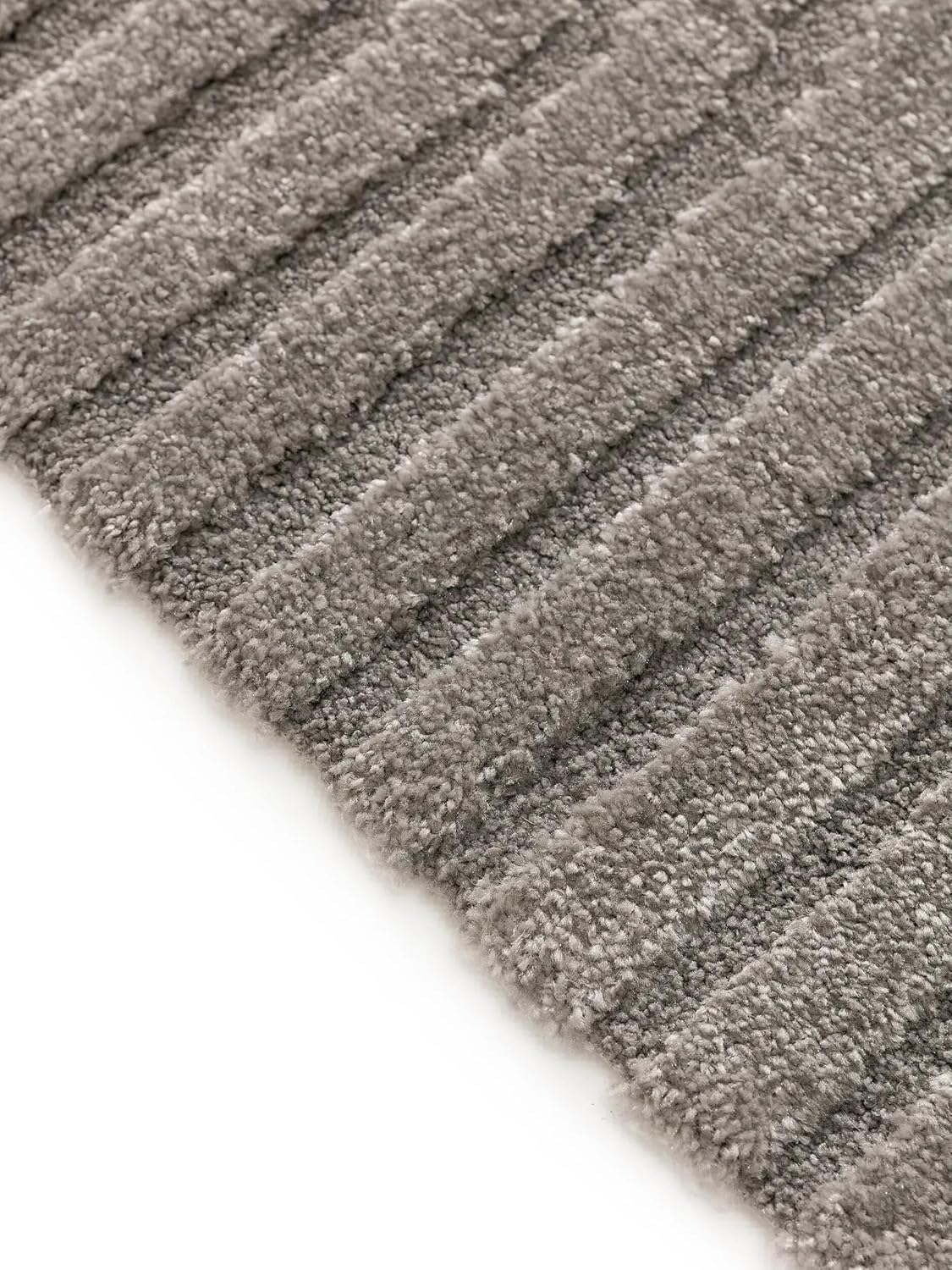Arc Grid Hand Tufted Rug | Geometric Arch Pattern | Modern Minimalist Style Carpet | Taupe Grey | Best for Living Room