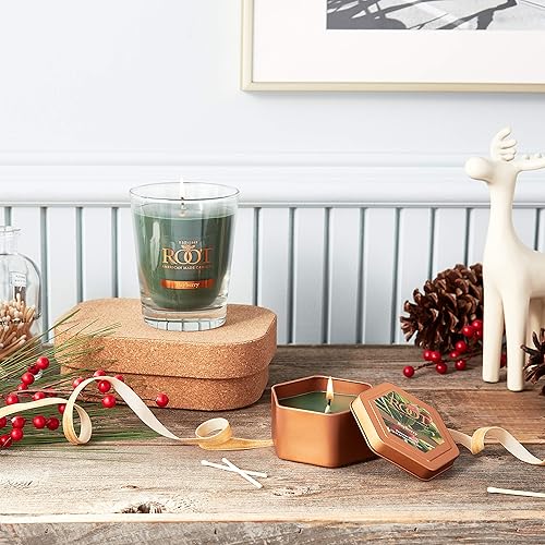 Miniatura 6 de Root Candles Velas Aromáticas Navideñas Honeycomb Veriglass Vela Premium Artesanal de Mezcla de Cera de Abeja, Grande, Bayberry