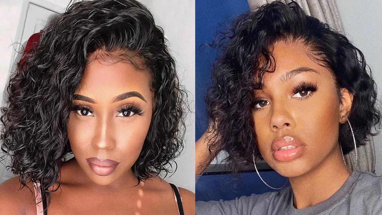 Ugrace-Hair-Lace-Front-Wigs-150-Density-Water-Wave-Human-Hair-Wigs-Brazilian-Virgin-Hair-Wigs-Water-Wave-Lace-Front-Short-Bob-Wigs-Pre-Plucked-Natural-Hairline-With-Baby-Hair-12-inch-Water-Bob-Wig