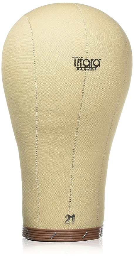 23' : Tifara Beauty Professional Canvas Cork Mannequin Block Head Wig Display with Mount Hole, 11.5' Long Neck (23')