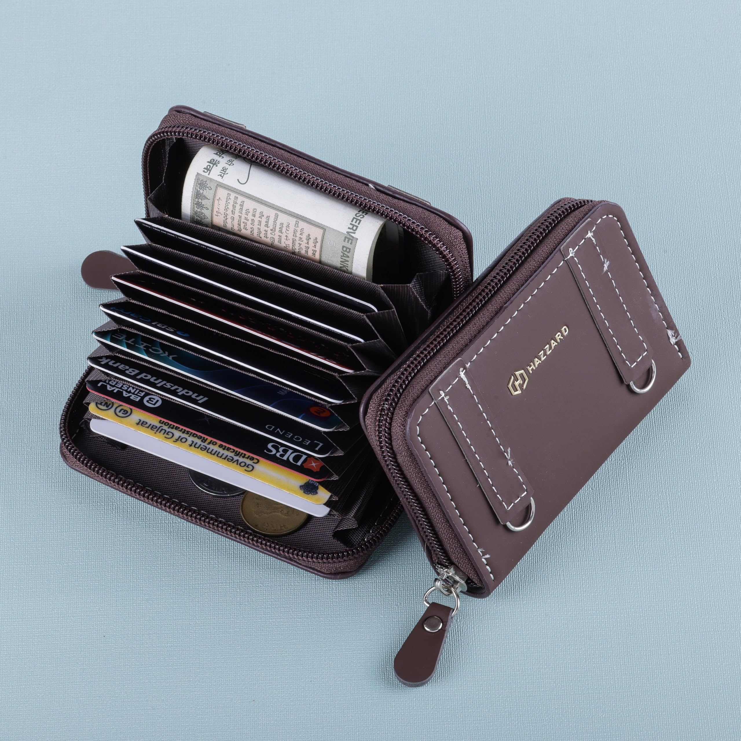 Slim Skinny Fit Card Wallet for Men and Women (209 dabal kadi Dark Brown)-image-9