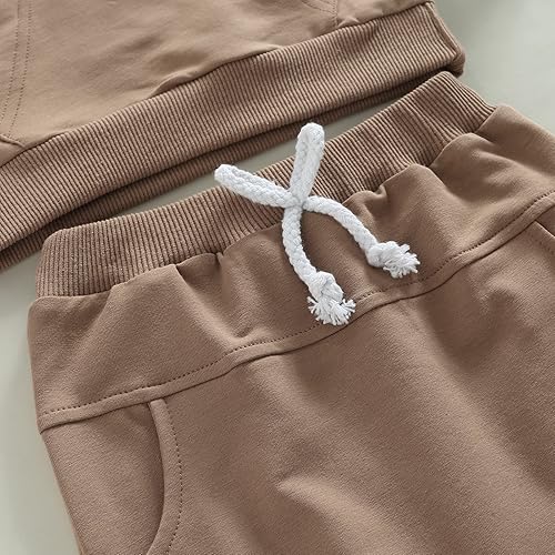 Miniatura 4 de Conjunto de sudadera de manga larga con cuello redondo y pantalones casuales, 2 piezas, ropa de otoño e invierno