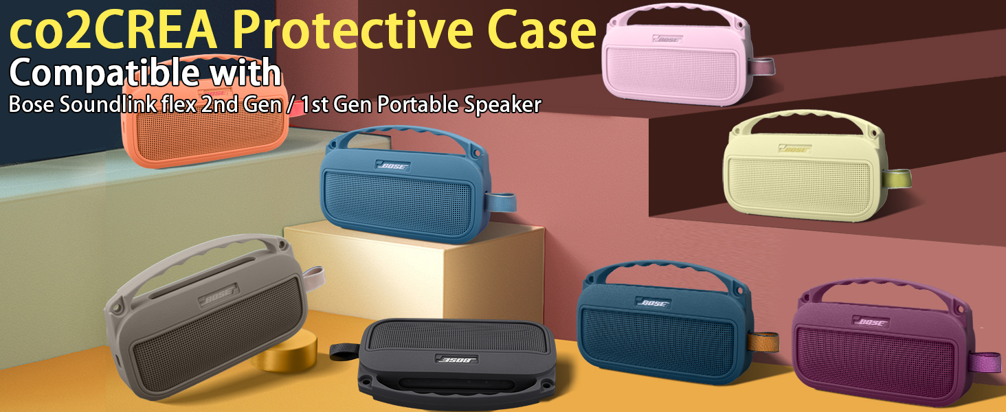 Bose SoundLink Flex 2nd Gen 専用カバー、ケース付 Amazon.com: co2CREA Soft Silicone Case for Bose SoundLink Flex 2nd