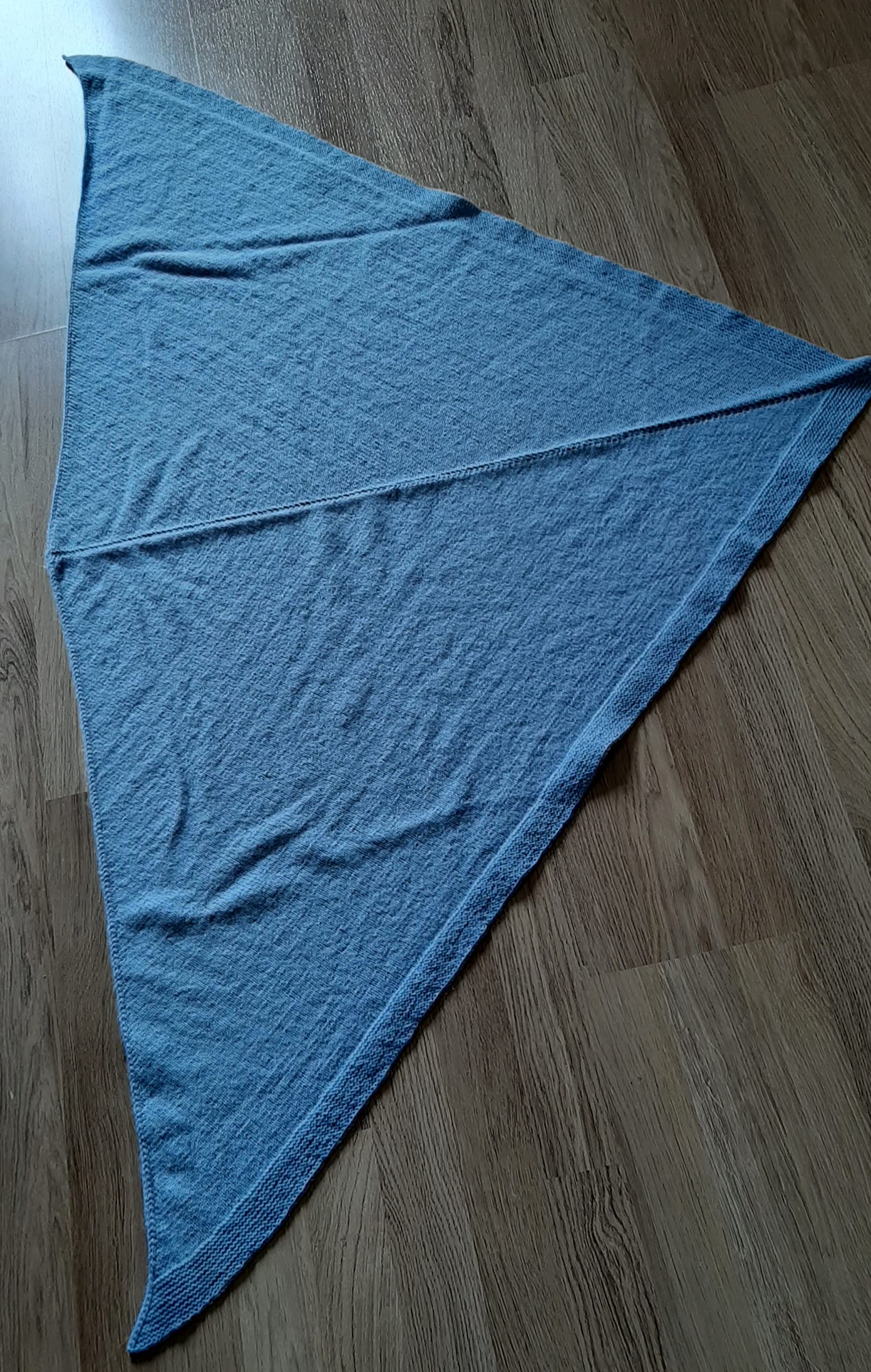 Dreieckstuch Wollschal Schultertuch Schulterwärmer Strickschal Handgestrickt Damen 150/90 cm Rot Schurwolle Polyamid