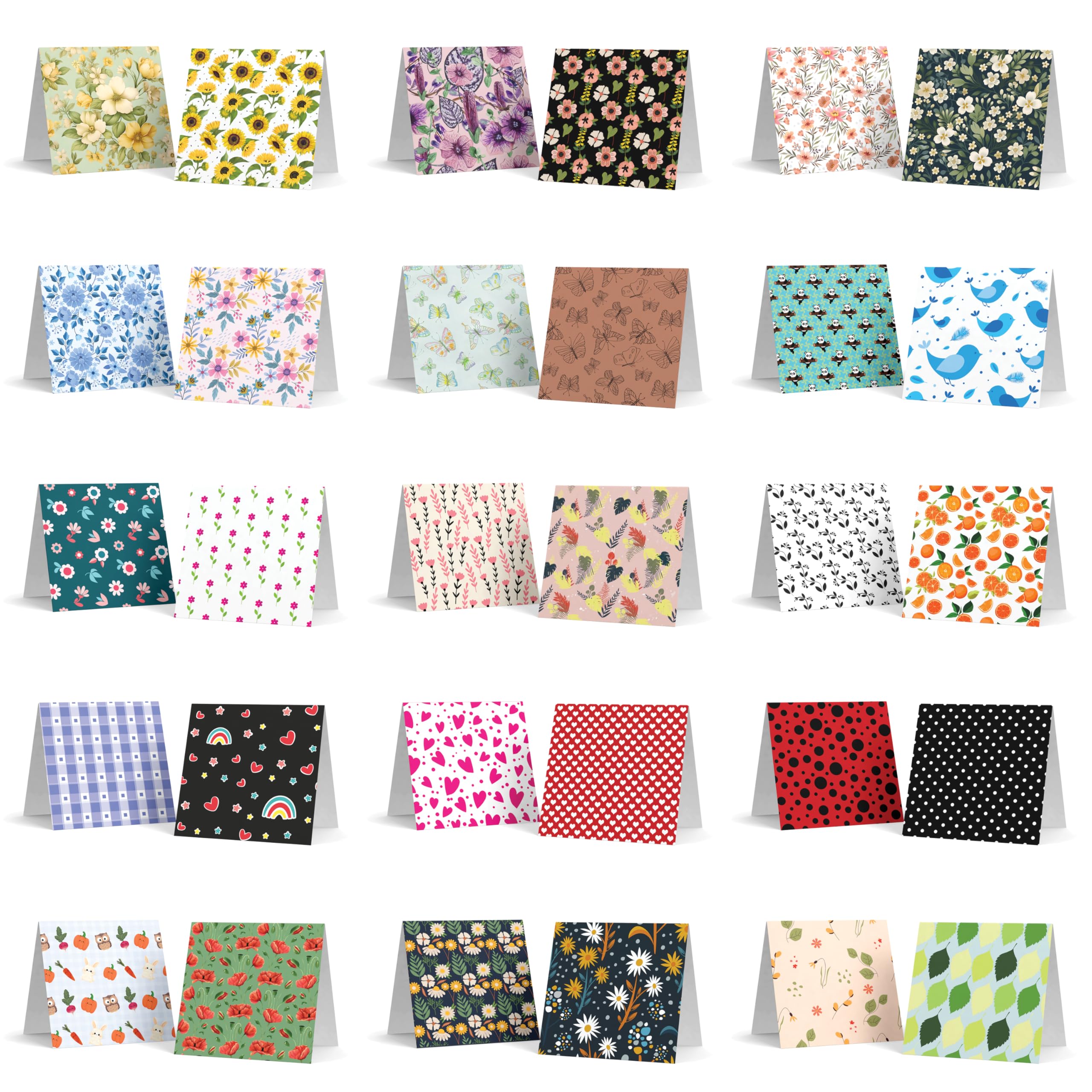Faolo Gift Tags for All Occasions Pack of 30 Pieces, 6.25 cm x 6.25 cm (Cute Patterns)-picture-10