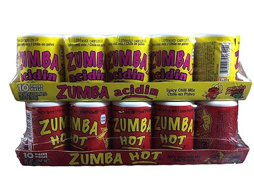 Miniatura 3 de Zumba Paquete de pica, acidina y mezcla de chile picante picante, 10 unidades de 10.6 onzas cada paquete  20 unidades en total
