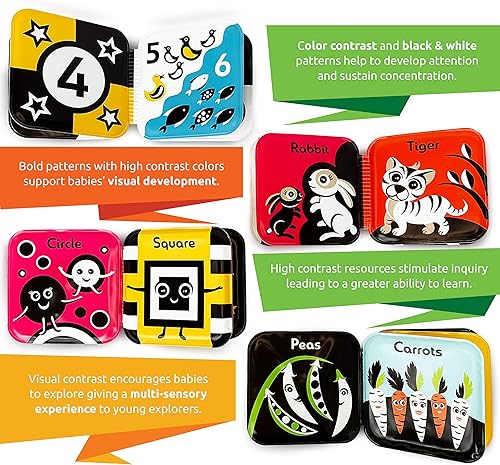 Miniatura 10 de Libros flotantes de baño para bebés, libros de baño con temática de transporte para bebés, bebés, juguetes de baño impermeables y sin moho para