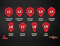 Vista 3 de L2 C lágrima champaña Dart Vuelos, color amarillo