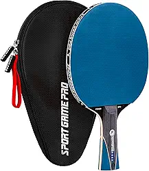 Raquete de pingue-pongue com Killer Spin + estojo grátis - Raquete de tênis de mesa profissional para jogadores iniciantes e avançados - Melhore suas habilidades de ping pong com o conjunto de raquete
