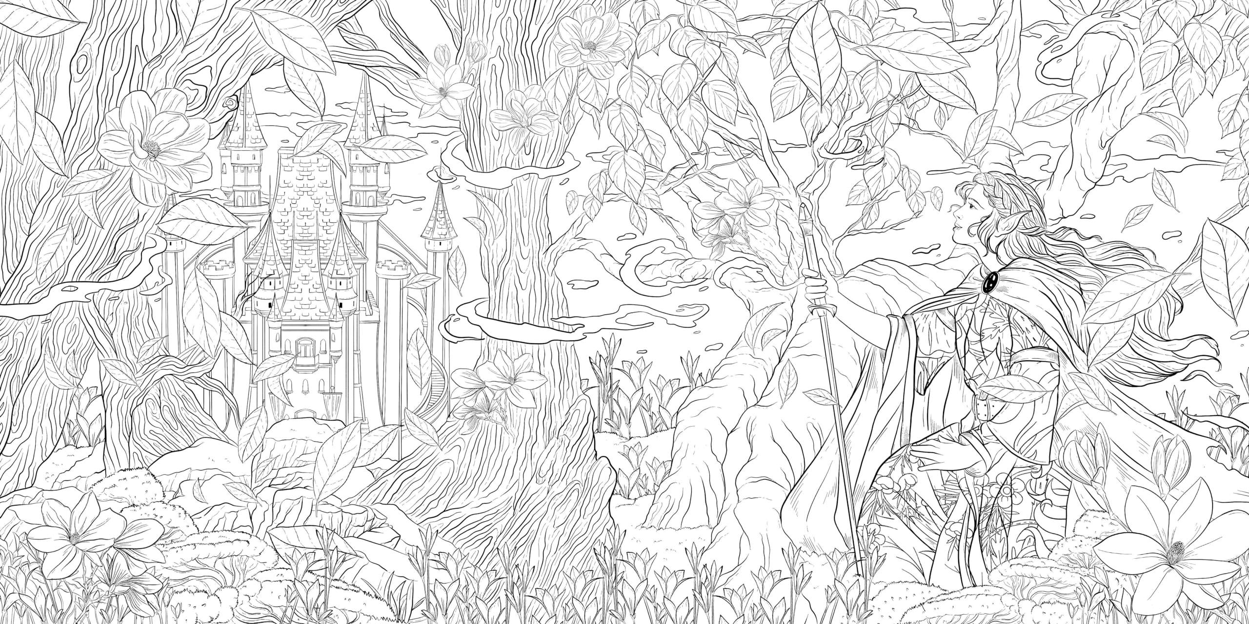 Fantastische Welten (Ausmalbuch zur kreativen Stressbewältigung): Über 90 inspirierende Ausmalbilder aus der Welt der Märchen und Fantasy-Sagen