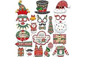 Christmas Party Photo Booth Props Kit