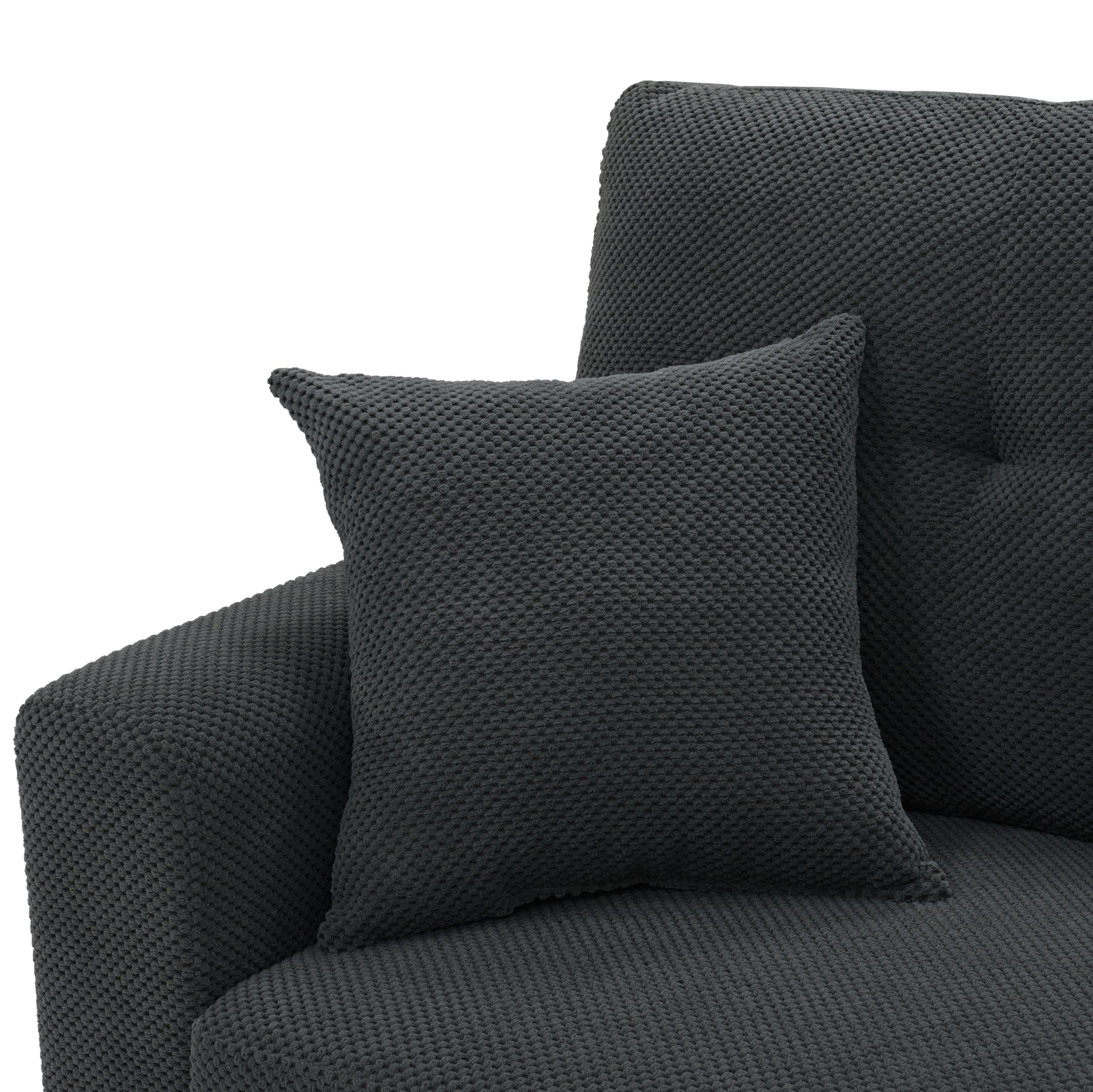 71' Sofa Bed with Queen Size Pull Out Couch, Sectional Sleeper Sofa with Reversi - product photo