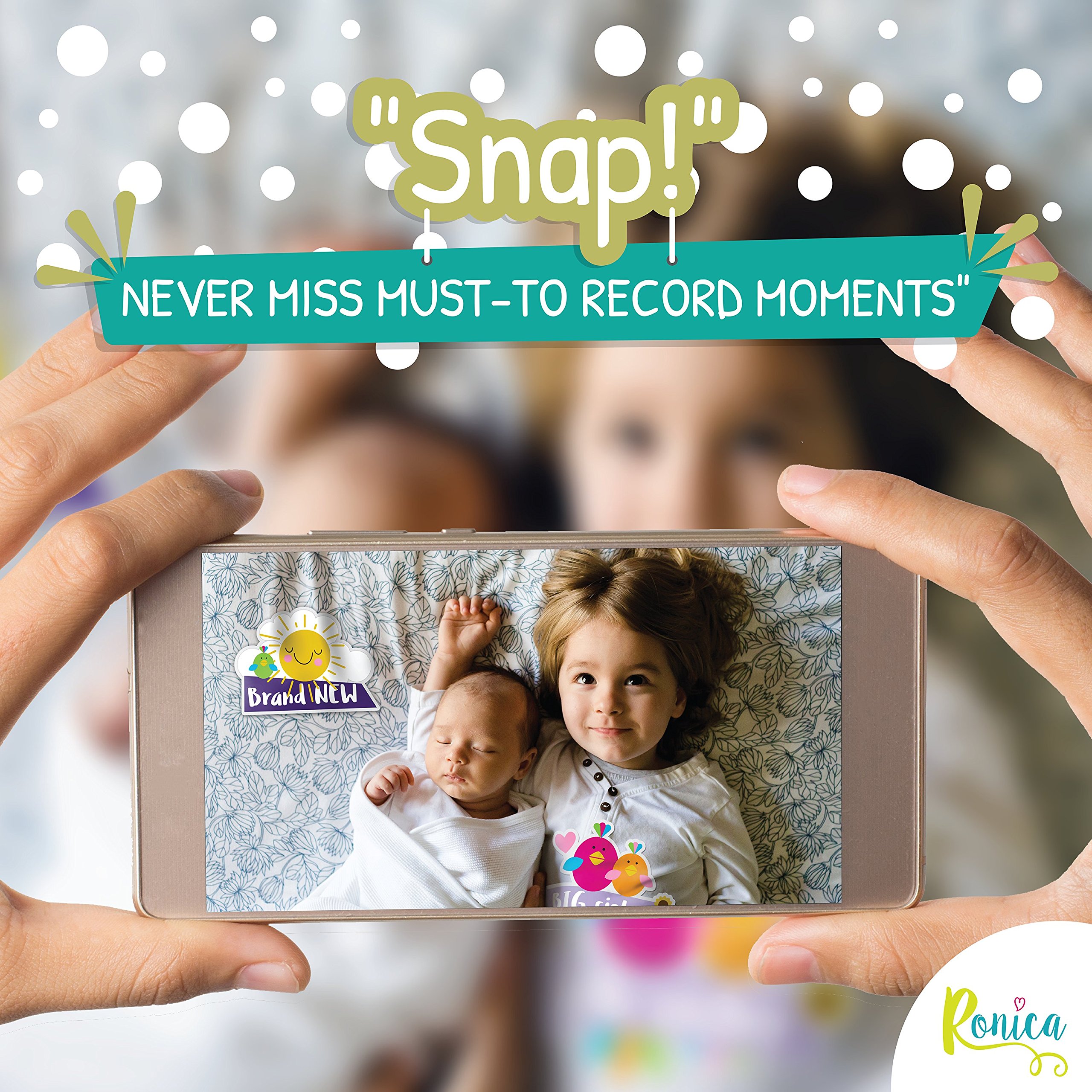 Buy Massive Pack of 32 Baby Stickers, 12 Baby Monthly Stickers, 20