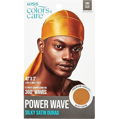 Red By Kiss #HDUPP Power Wave Durag stile militare, in raso, bicolore