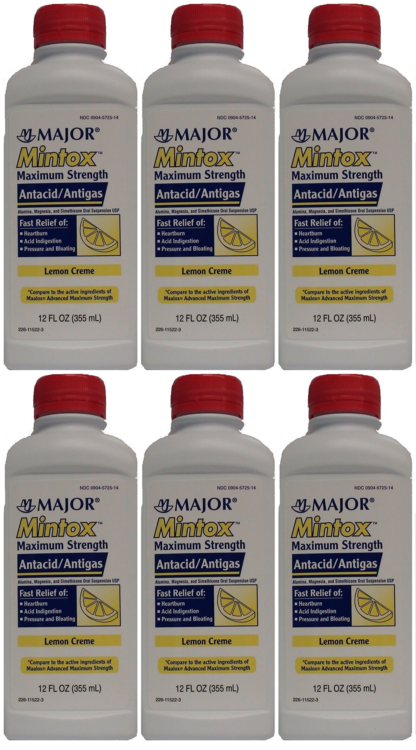 Mintox Maximum Strength Antacid AntiGas Liquid Generic for Maalox Max