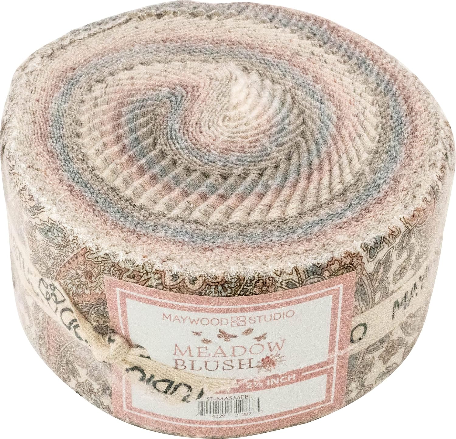 Meadow Blush Strips 40 2.5-inch Strips Jelly Roll Maywood Studio
