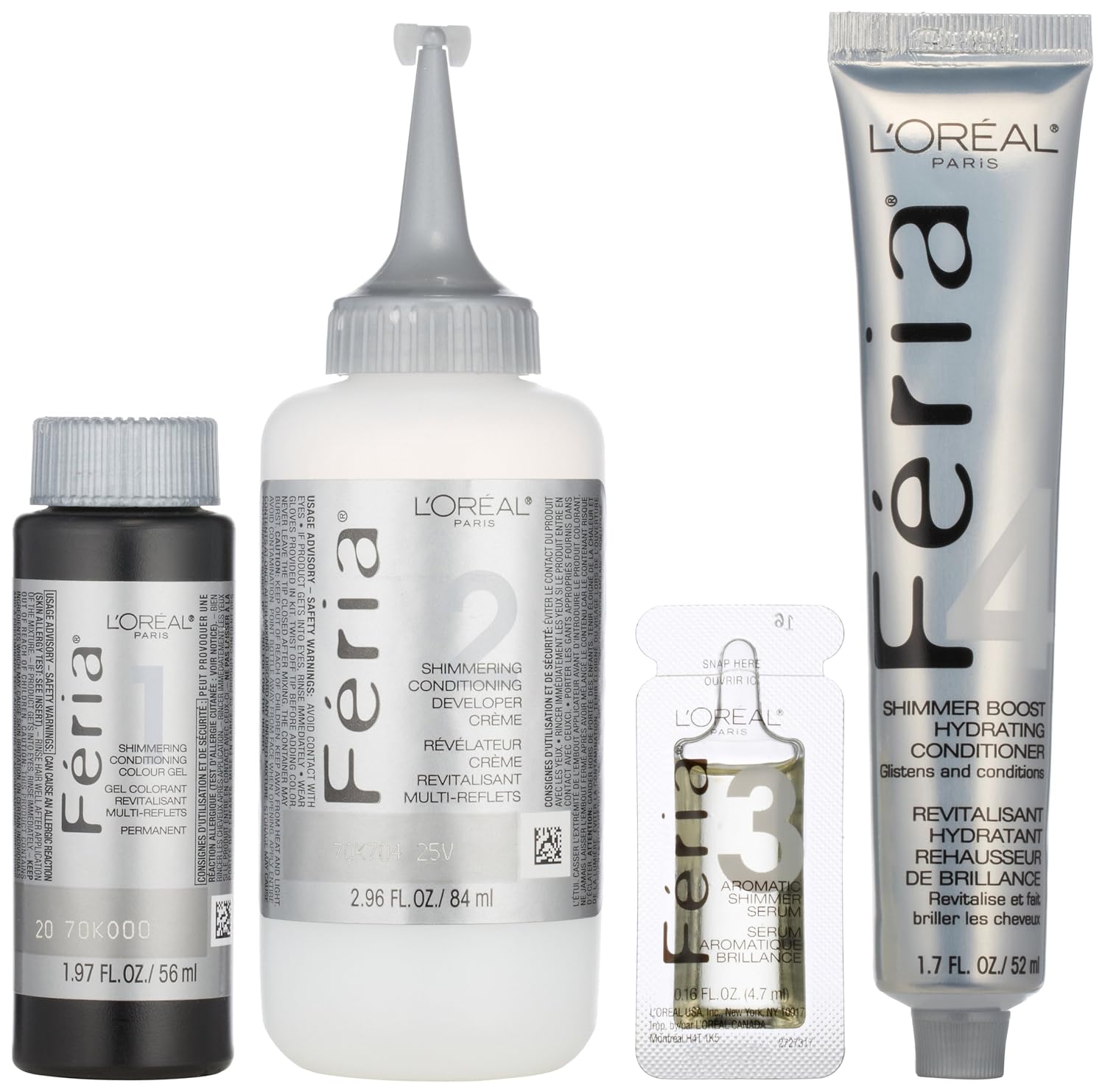 L'Oreal Paris Feria Multi-Faceted Shimmering Color, 74 Copper Shimmer (Deep Copper)