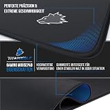 CSL-Computer - Tapis de souris XXL Speed Gaming Titanwolf noir 900 x 400 mm - Grande base de table - Améliore la précision et la vitesse, 23032532, Type 1 - 3