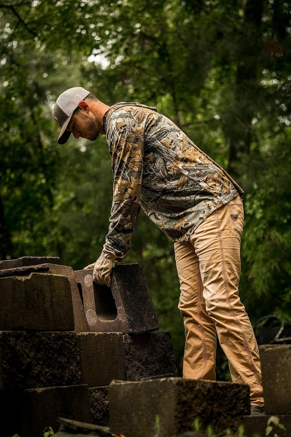 Realtree Men's Ultra-Soft Camo Hoodie Shirt Long Sleeve Lightweight for Fishing, Running, Hiking, or Camping