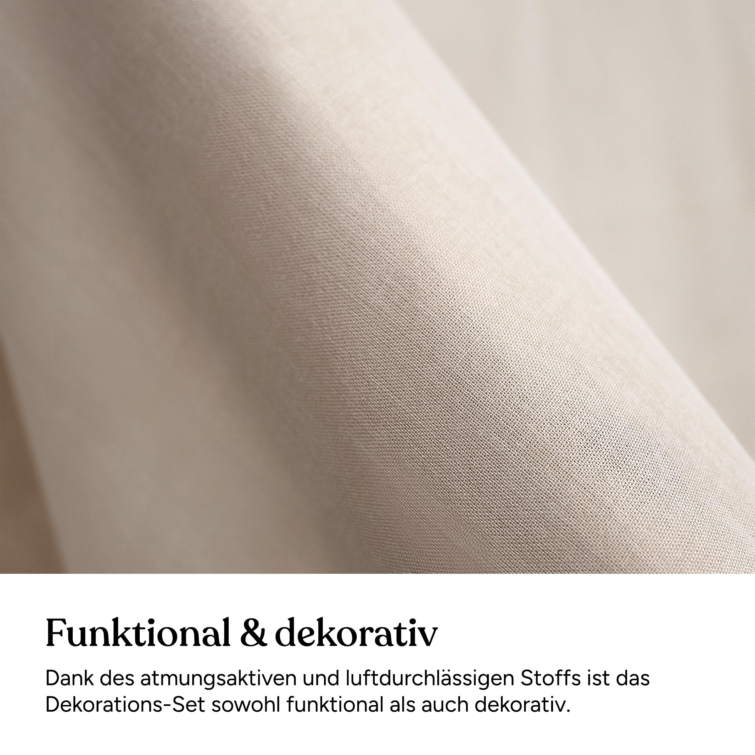 Ehrenkind® Kinderzimmer-Deko-Set: Betthimmel & Wimpelkette für magische Momente | Oeko-TEX Zertifiziert | Kinderzimmer Deko | Betthimmel Kinderzimmer, 120x200 Beige