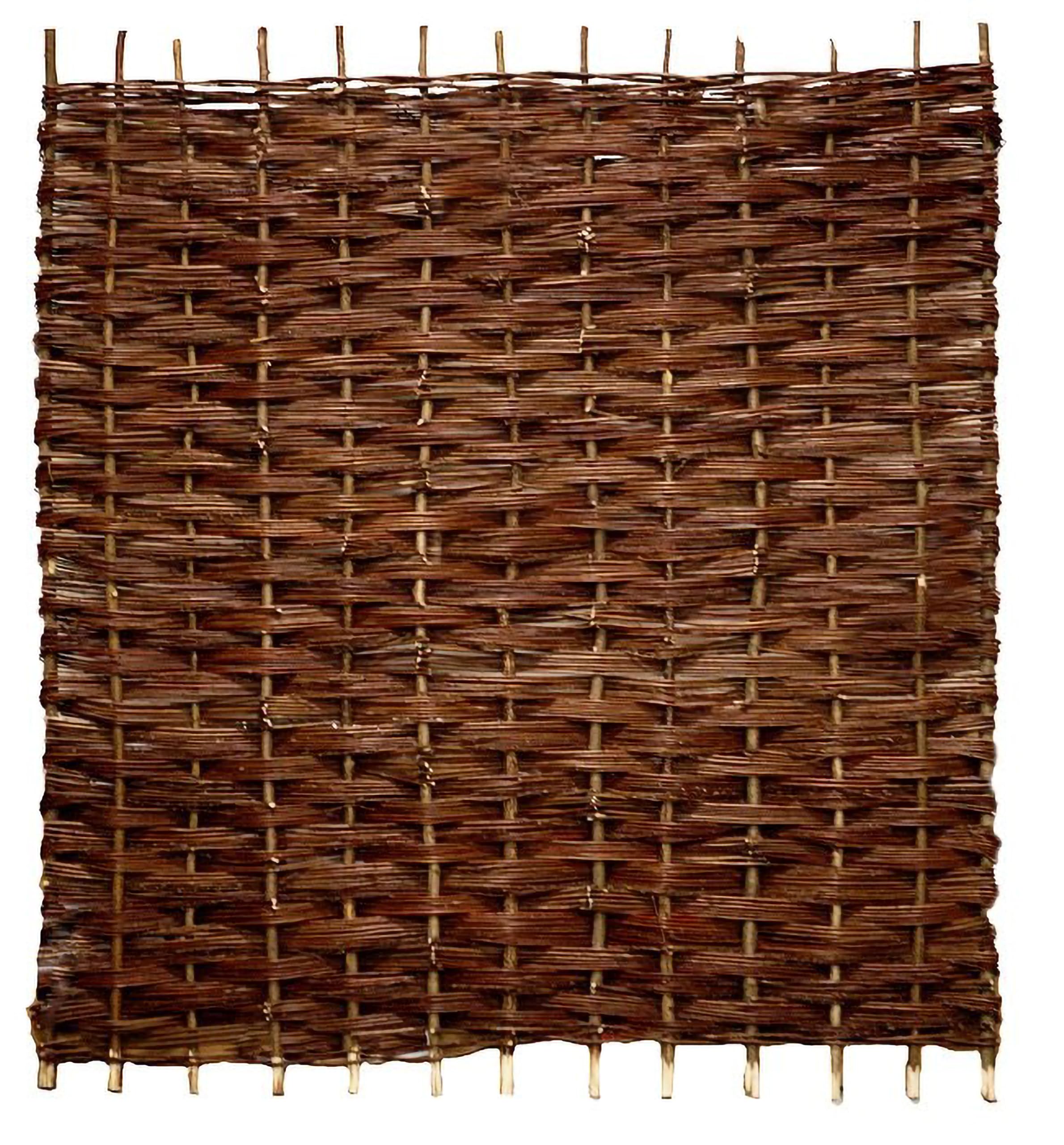 Primrose Willow Hurdle Fence Panel Bunch Weave Coppiced Handwoven 6Ft X 4.5Ft from B&Q