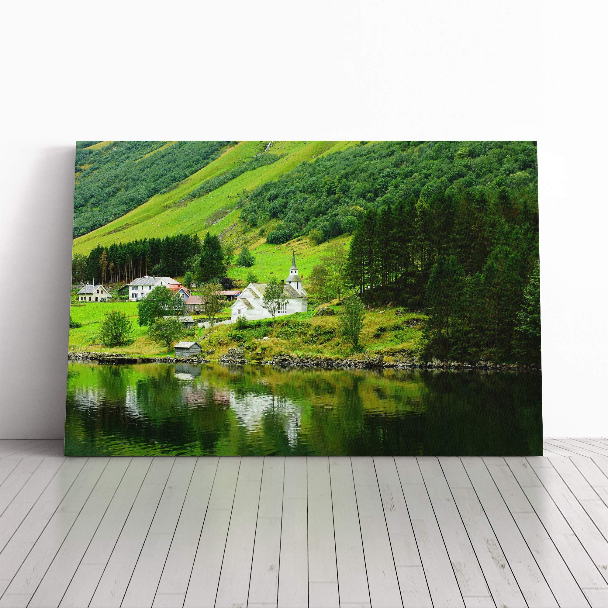 Norway Landscape (5) Canvas Print | Gallery Wrapped 30mm Frame Wall Art | 30x20 inches | Ready to Hang | Modern Landscape Picture | Living Room Bedroom Lounge Office