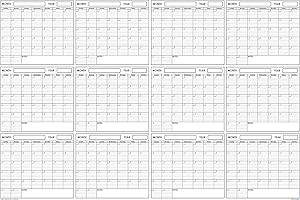 24x36 Large Jumbo Oversized Wall Calendar 2023 Dry Erase Reusable