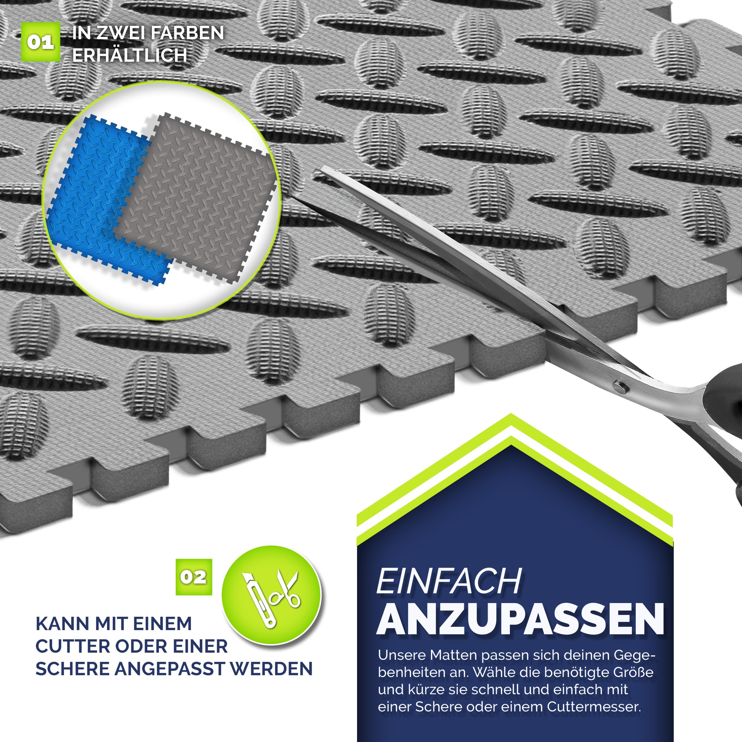 tillvex® Pool Bodenschutzmatte 12 Stück | Unterlegmatte für Pool & Planschbecken | Poolmatte Bodenmatte Outdoor | Poolunterlage Bodenschutz Matten wärmeisolierend | Whirlpool Bodenfolie weich