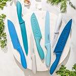 Cuisinart 14-Piece Couteau en acier inoxydable enduit de céramique non incrusté avec garde-lames correspondantes (CA-14AMC), Exclusivité Amazon