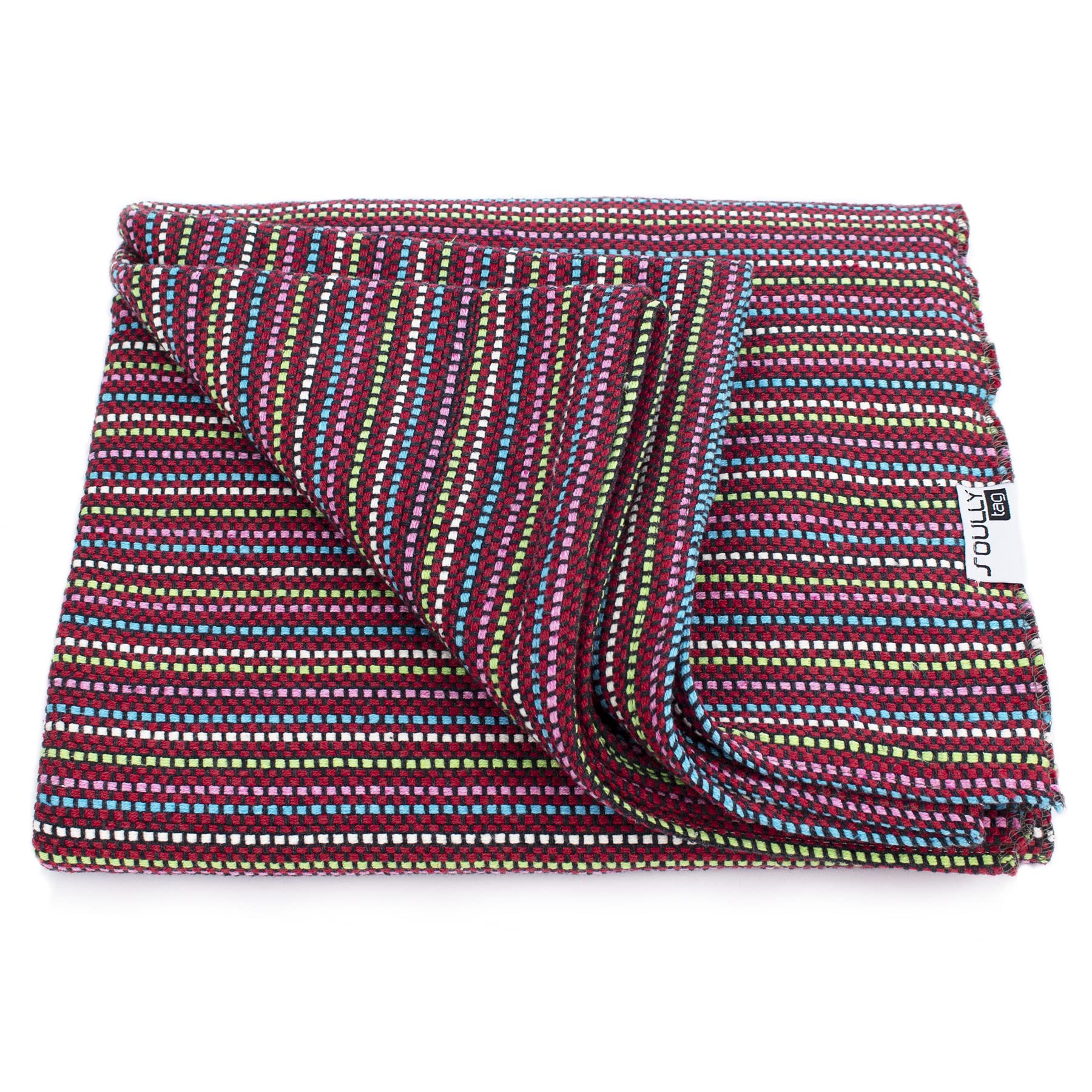 Couverture de protection canapé rouge en coton contre les poils d'animaux et taches