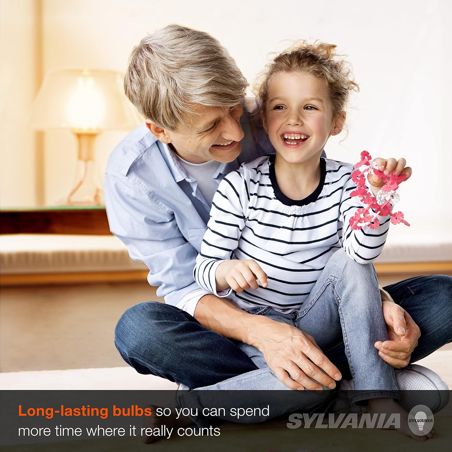 SYLVANIA Halogen Light Bulb, A19, 60W Equivalent, Efficient 43W, 765 Lumens, Medium Base, Clear, 2900K, White - 2 Pack (72550)