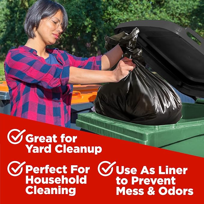 Bolsas de basura ToughBag 65 galones, negras, 50x60 pulgadas, paquete 50 unidades miniatura 4