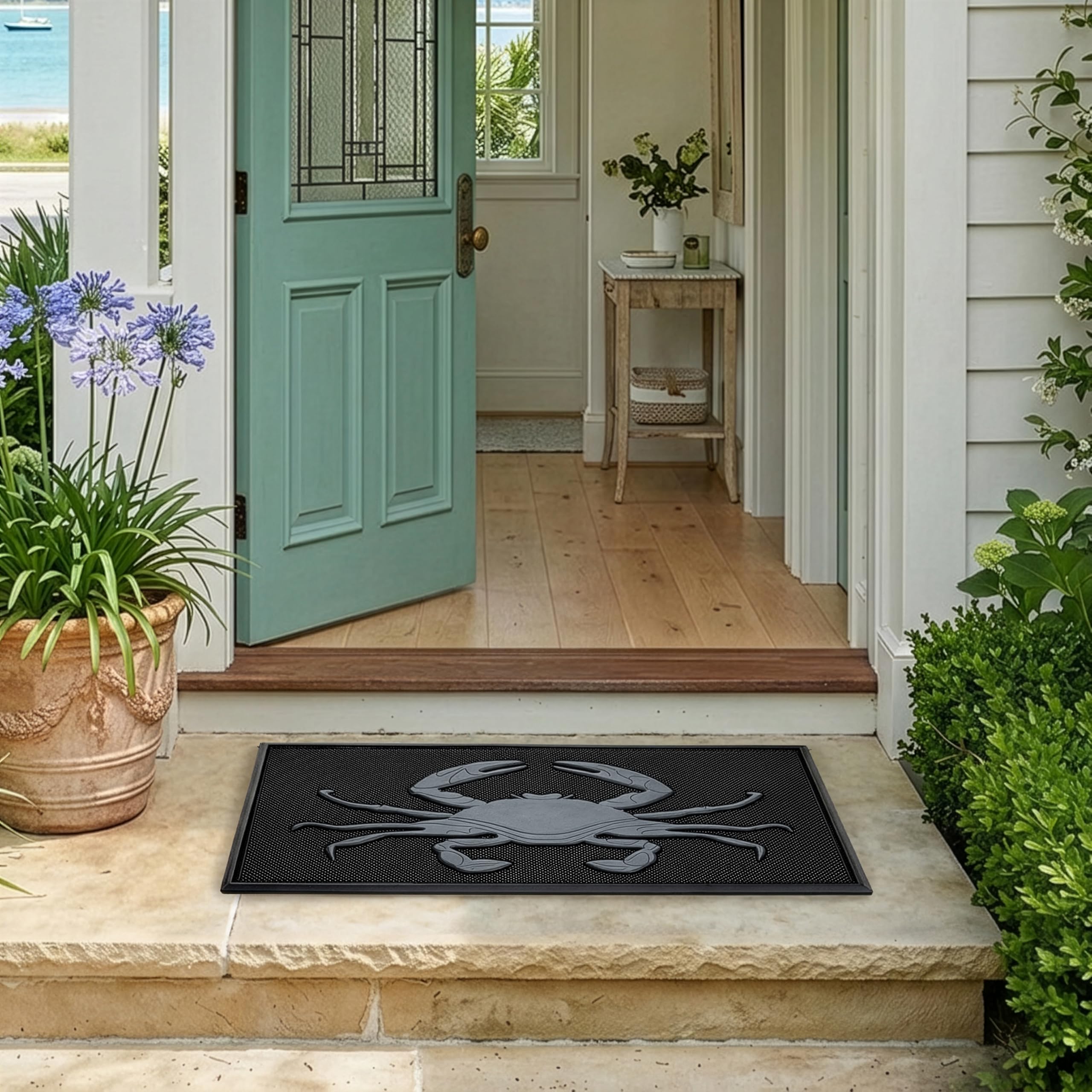 HF Doormat - Rustic Pin Dot Rubber Mat -7