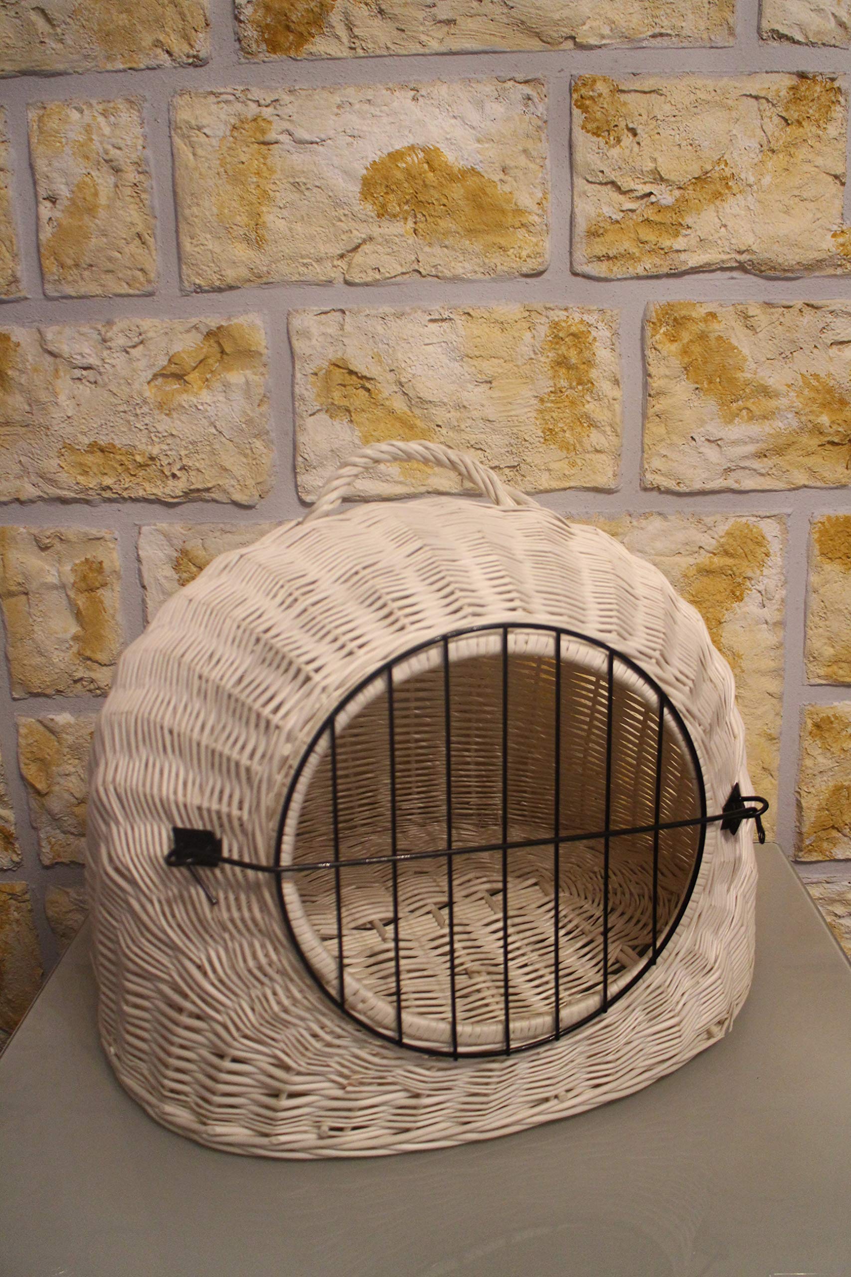 Katzentransportkorb Katzenhöhle Transportkorb Katzenkorb Weidenkorb Korb Katze (ohne Kissen)