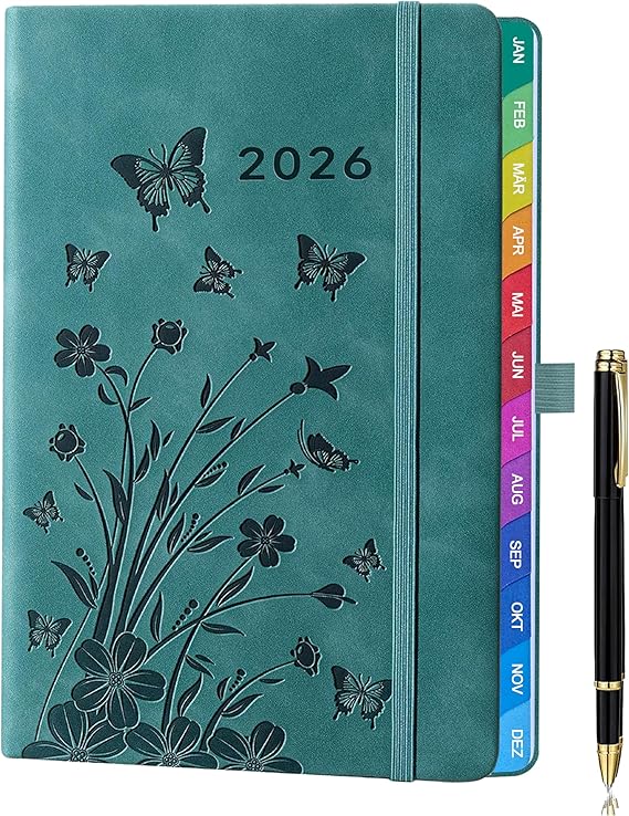 Buchkalender Wochentimer Flexi Colourlux Aqua 2024: Terminplaner Mit Spiralbindung. Din A5 Terminkalender 1 Woche 2 Seiten. Extra Platz Für Notizen. By Korsch Verlag