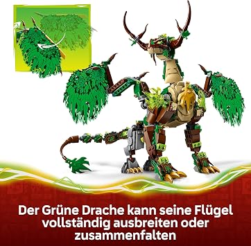 LEGO Ninjago The Dragon of Life - Ninja Toy with Dragon Figure Mini Monster Mech 8 Mini Figures and Swords - Creative Gift for Boys and Girls from 8 Years and Fans - 71859