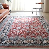 Vista 53 de Rugcomf Alfombra de pasillo de 2' 6'' x 8' lavable, alfombra boho suave, antideslizante, de lana sintética, alfombra vintage para cocina, entrada